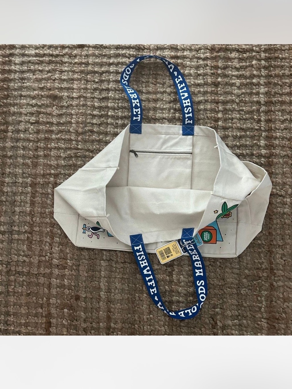 Whole Foods Market x Fishwife Canvas Tote Bag Set - Picture 2 of 4